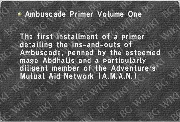 Ambuscade Primer Volume One