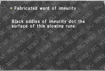 Fabricated ward of impurity
