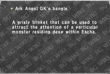 Ark Angel GK's bangle