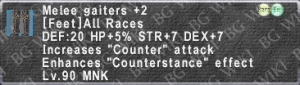 Mel. Gaiters +2 description.png