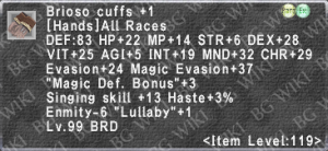 Brioso Cuffs +1 description.png