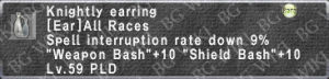 Knightly Earring description.png