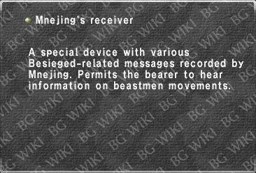 Mnejing's receiver