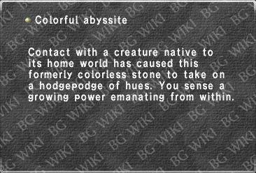 Colorful abyssite