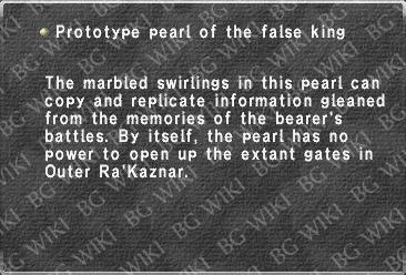 Prototype pearl of the false king