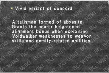 Vivid periapt of concord